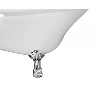 Акриловая ванна Ceruttispa C-2014 на львиных алюминиевых хромированных лапах 1500x750x730-3