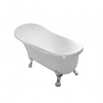 Акриловая ванна Ceruttispa Vico C-2015 на львиных алюминиевых хромированных лапах