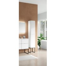 Пенал Sanvit Лира L/R белый глянец , напольный, черный профиль Пенал Sanvit Лира L/R белый глянец , напольный, черный профиль