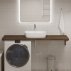 Столешница в ванную из дуба 150 (темный)--small-2