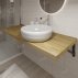 Столешница в ванную из лиственницы 120 (натуральный)--small-1