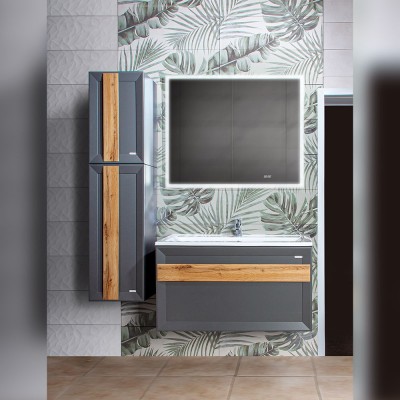 Комплект мебели Бриклаер Берлин 100 оникс серый