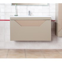 Тумба с раковиной Бриклаер Брайтон 100 глиняный серый Тумба с раковиной Бриклаер Брайтон 100 глиняный серый