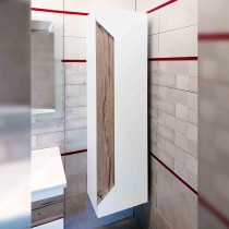 Шкаф-пенал Бриклаер Брайтон белый матовый/дуб кера Шкаф-пенал Бриклаер Брайтон белый матовый/дуб кера