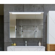 Зеркало-шкаф Бриклаер Кристалл 95, белый