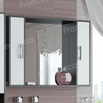 Зеркало-шкаф Francesca Eco 100 белый-венге