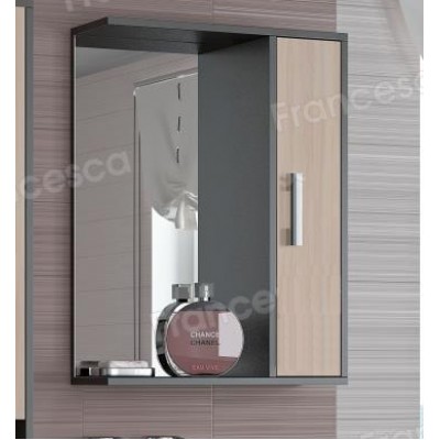 Шкаф-зеркало Francesca Eco 50 дуб-венге