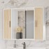 Шкаф-зеркало Francesca Eco 100 дуб/белый-small