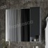 Зеркало-шкаф Венеция Неаполь 80 графит софт, левый-small