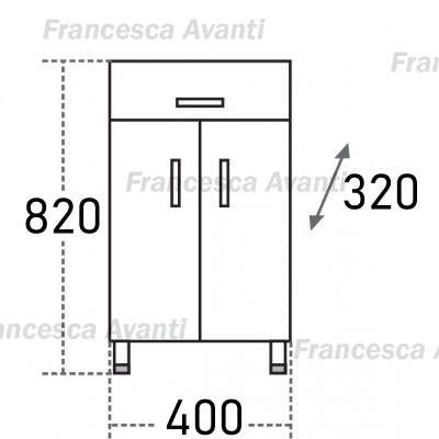 Тумба напольная Francesca 40 см-1