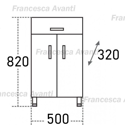 Тумба напольная Francesca 50 см-1