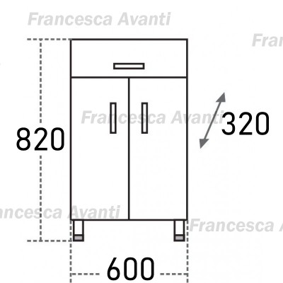 Тумба напольная Francesca 60 см-1