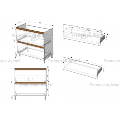 Комплект мебели Венеция Bianco 85 белый-5