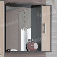 Шкаф-зеркало Francesca Eco 70 дуб-венге