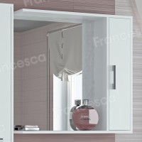 Шкаф-зеркало Francesca Eco 75 белый