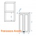 Шкаф навесной Francesca Империя 50 белый (2дв.)--small-2