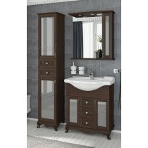 Комплект мебели Венеция Беатрис 75 (3 ящ, ум. Делла Миа 75) фасад стекло