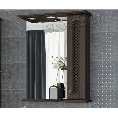 Зеркало-шкаф Венеция Виола 65 фасад решетка