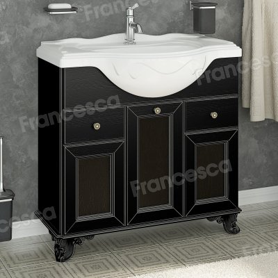 Комплект мебели Francesca Эстель 85 черный, декоративная рама-2
