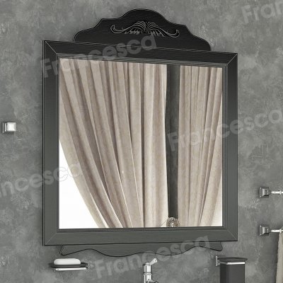 Зеркало Francesca Эстель 85 черный, декоративная рама