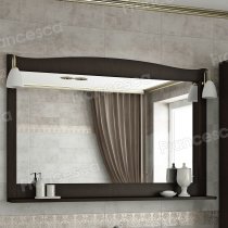 Зеркало Francesca Империя 120 венге полотно (со светильниками)