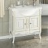 Комплект мебели Francesca Леонардо 85 белый, патина золото--small-1