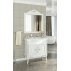 Комплект мебели Francesca Леонардо 85 белый, патина серебро-small
