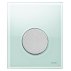 Кнопка смыва TECE Loop Urinal 9242652 зеленое стекло, кнопка хром матовый-small