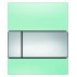Кнопка смыва TECE Square Urinal 9242805 зеленое стекло, кнопка хром-small