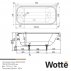 Чугунная ванна Wotte Start 150x70--small-3