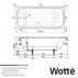 Чугунная ванна Wotte Start 170x75--small-3