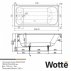 Чугунная ванна Wotte Start 160x75--small-3