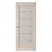 Дверь межкомнатная Мастер 800х38х2000мм сандал белый со стеклом