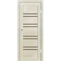 Дверь межкомнатная Окинава со стеклом сатин бронза 800 капучино