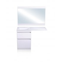 Комплект мебели Style Line Даллас 120 Люкс Plus напольная, белая