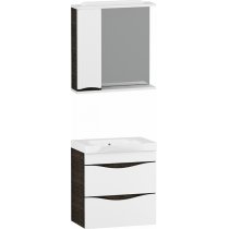 Комплект мебели Am.Pm Like 65 подвесная, белый глянец, венге