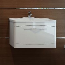 Тумба с раковиной Velvex Iva 65 подвесная, белая