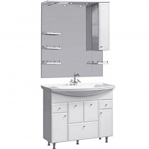 Комплект мебели Aqwella Барселона Люкс 105 с бельевой корзиной