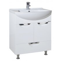 Тумба с раковиной для ванной Bellezza Альфа 55 с нижним ящиком