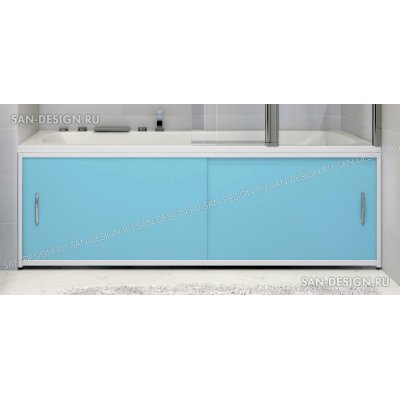 Экран под ванну Francesca Premium голубой