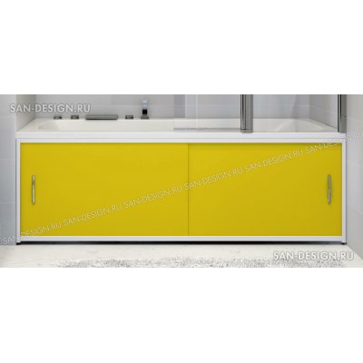 Экран под ванну Francesca Premium желтый-2
