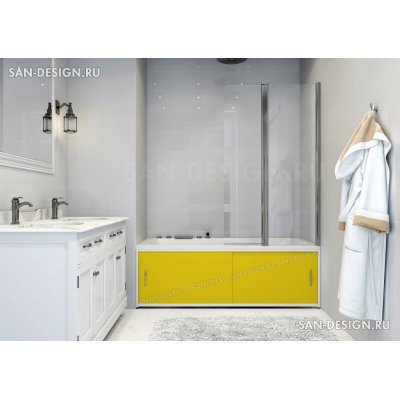 Экран под ванну Francesca Premium желтый-1