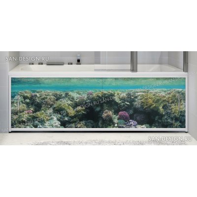 Фотоэкран под ванну Francesca Premium Коралловые рифы