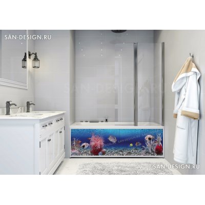 Фотоэкран под ванну Francesca Premium Красота моря-2