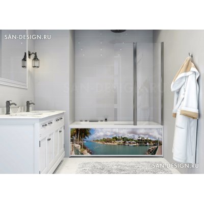 Фотоэкран под ванну Francesca Premium Монако-2