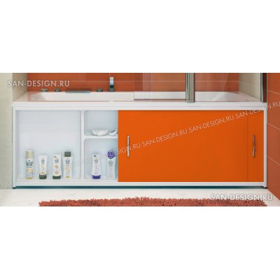 Экран под ванну Francesca Premium оранжевый-2
