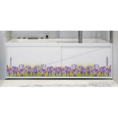 Фотоэкран под ванну Francesca Premium Полевые цветы