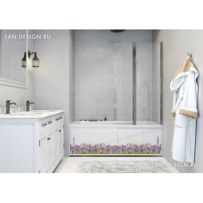 Фотоэкран под ванну Francesca Premium Полевые цветы-2