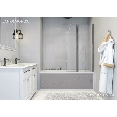 Экран под ванну Francesca Premium серый-1