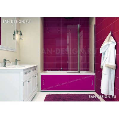 Экран под ванну Francesca Premium фиолетовый-3